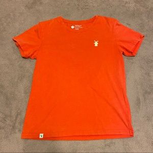 Large Dutch Bros T Shirt Stay Stellar, Coral